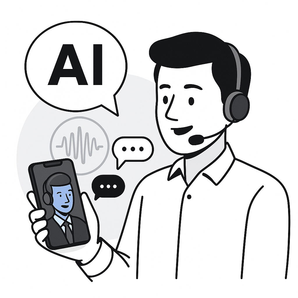 AI Calling Illustration
